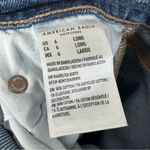 American Eagle NEW 90s Straight Jeans Womens 6 Long Blue High Rise Stretch Photo 4