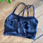 Sweaty Betty  Celestial Yoga Crop Top in Tonal Palm Print Photo 1