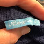 J. McLaughlin  Raised Coral Print Navy 3/4 Sleeve Cropped Knit Cardigan Photo 1