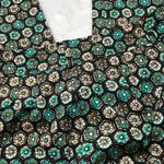 Harold's Vintage Cotton Blend Pants Women's Size 8 Retro Floral Crop Trousers Brown Photo 10