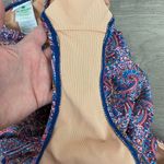 J.Crew x Liberty of London Plunge V Neck Swimsuit Tropical Prince Paisley Sz.12 Photo 12