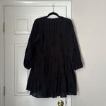 Seafolly Brand New  BeachEdit Embroidery Tiered Dress Black Size S/M Mini Midi Photo 4