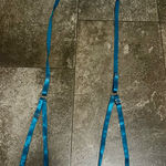 New! Beautiful Teal Heart Garter Belt with Leg Harness Blue Size L Photo 0