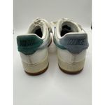 Nike  Shoes Women 8.5 Sail Mystic Green Leather Air Force‎ 1 Vandalized Sneakers Photo 7