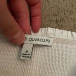 Express X Olivia Culpo Ruffle Crop Top Smocked Bandeau Top White Size M Photo 6