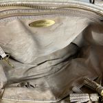 Brahmin  Crocodile-Embossed Melbourne Asher Beige Handbag Photo 4