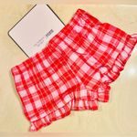 PINK - Victoria's Secret PINK VICTORIA’S SECRET Flannel Pajama Shorts  Red Pink Silver Plaid Preppy XL Photo 6