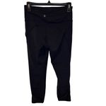 Athleta  Lightning Capri Pants Womens S Black Yoga‎ Stash Pockets Legging Stretch Photo 1