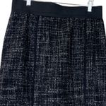 Halogen  Black & White Wool Blend Tweed Pencil Skirt Size Women's Classic 14P Photo 3