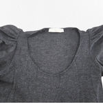 Stella McCartney Dark Gray Puff Sleeve Knit Top Size IT 42 US 6 Italy Minimalist Photo 3