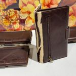 Lot Of 4 Real Handmade Animal Print Fur Leather Loop Closure Wallet/Hand Clutch Photo 10