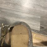 Enzo Angiolini  Silver & Gold Rhinestone Bow Ballet Flats Size 6M Photo 2