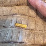 Giorgio Armani  Faux Croc Train Case Travel Bag Makeup Cosmetic Cream Zip Around Photo 11