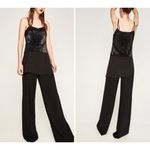 ZARA NEW  Black Polyester Sequin Layered Sleeveless Tank Size Small Photo 1