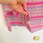 Vintage Womens L Pink Pastel Stripe Crochet Midi Skirt Fairycore Boho Beach Y2K Size L Photo 7