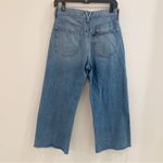 Veronica Beard  Taylor Wide Leg Crop High Rise Raw Hem Jeans Size 27 Photo 6