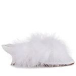 Sleeper  White Fluffy Heels Photo 5