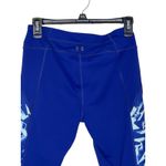 Under Armour Women's Leggings Fitted Heat Gear Low-Rise Blue White Size Medium Photo 7