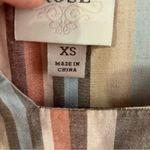 Knox Rose  striped dress women’s size XS linen Blend‎ Photo 3