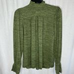 Ny Collection  NWT‎ Long Sleeve Mock Neck Pullover Green Shirt PETITE Medium Photo 7