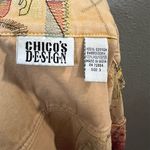 Chico's Women's Tribal Embroidered Ombre Denim Jacket Size US 16 Multicolor Photo 7