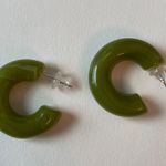 Free People Chunky Green Earrings Photo 0