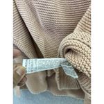 ZARA  Knit Women's Sweater Relaxed Solid Pink Cable Knit Size medium Long Sleeve Photo 2