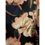 D2 D by Diane Floral Print Button Up Long Sleeve Top Women's Black Photo 1