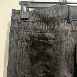 Alice + Olivia Leopard Print Black Boot Cut Jeans Pants Photo 6