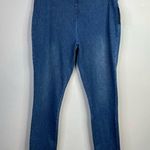 Lysse Scallop Hem Cropped Knit Denim Leggings Pants Jeans Stretch Womens XL new Photo 1