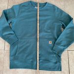 Carhartt  Force Lightweight Sweatshirt Womens Relaxed Fit Size Small Green Photo 8