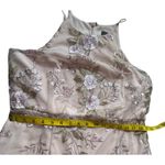 Adrianna Papell  Blush Floral Embroidered Halter Gown - Size 12 Photo 7
