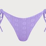 Berlook Purple Jacquard Halter Bikini Top & Jacquard Tie Bikini Bottom Photo 6