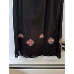 Madewell  Kilim Black Southwestern Beaded Gauzy Maxi Dress Size 0 Photo 6