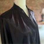 Anne Klein  Black Satin 3/4 Sleeve Tunic Top 1X Photo 12