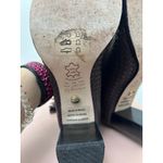 A.D. & Daughters Woven Leather Heeled Ankle Boots Size 8M Aubergine Fig Tassel Purple Photo 7