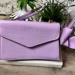Boutique Mini Lavender Faux Leather Purse Photo 1