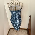 Princess Polly  blue floral strapless Oscar dress size 8 Photo 7