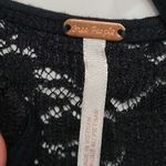 Free People Black Lace Peplum Open Back Top XS Photo 13