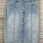 Style & Co . Women's Button Front Stretch Denim Light Wash Jean Skirt-6P Photo 0