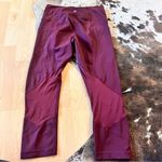 Lululemon Burgundy Pace Rival High-Rise Crop 22" Athletic Leggings Size 6 Photo 8