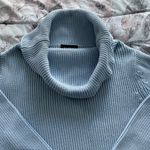 Mari Philippe Baby Blue 100% Cotton Cowl Neck Heavy Substantial Sweater, size S Photo 9