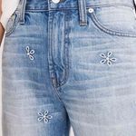 Madewell jeans daisy The perfect summer jean size 26 like new cotton embroidered Photo 8