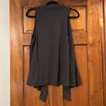 American Eagle  Gray Sleeveless Open Cardigan, Medium Photo 4