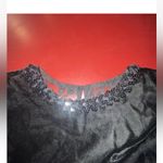 Gunne Sax Vintage 80s Black Velvet Lace Dress Small Goth Witchy Illusion Back Photo 10