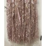 Mac Duggal Pink Floral Embellished Sleeveless Plunge Neck Gown Size 14 NWT 67481 Photo 13
