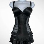 Victoria's Secret Black w/ Rhinestones 34C Babydoll Gown Photo 0