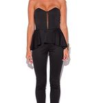 Nasty Gal Strapless Peplum Mesh Top Photo 3