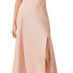 ASTR The Label Slip Midi Dress Women's Small Pink Blush Satin Cowl Strappy NWT Photo 0