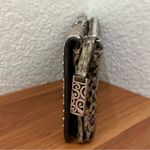 Brighton Snakeskin Embossed Leather Studded Bifold Card Wallet Photo 8